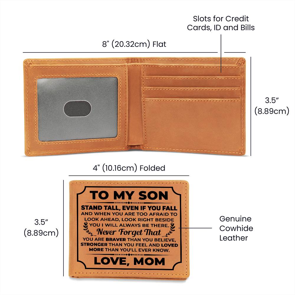 To My Stepdad Choice to Love – Leather Wallet